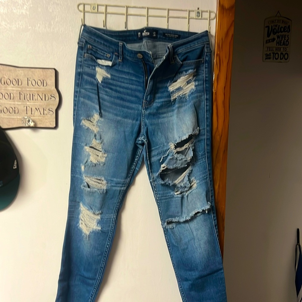 Ripped Hollister jeans